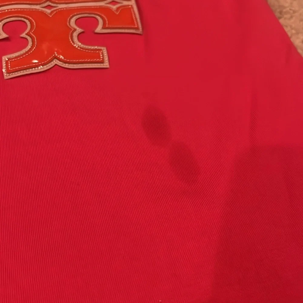 Tory Burch Pink Tank with Orange Logo